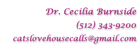 &copy; Cats Love Housecalls || Cecilia Burnside DVM - (512) 343-9200